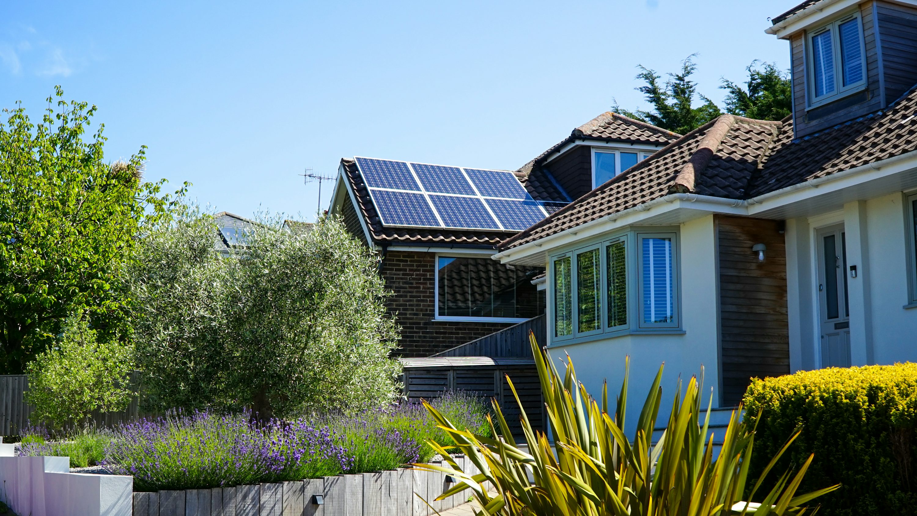 Residential solar panel system installed on Nigerian home rooftop